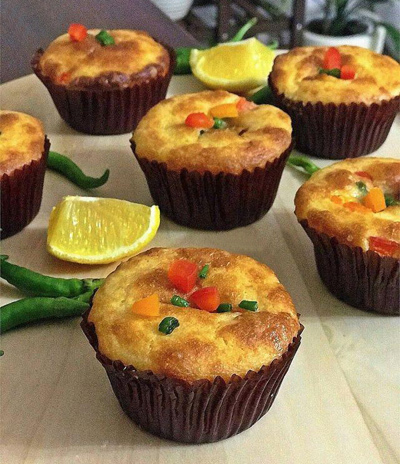 طرز تهیه فینگرفود کاپ کیک پیتزا