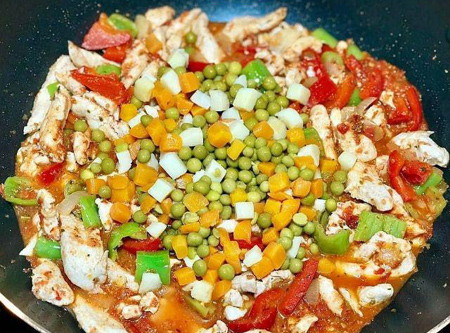 درست کردن خوراک مرغ و توپک سیب زمینی،طرز تهیه خوراک مرغ و توپک سیب زمینی توپک سیب زمینی و مرغ,طرز تهیه توپک سیب زمینی و مرغ