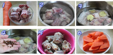 تهیه خوراک دم گاو با سس سویا, روش پخت خوراک دم گاو