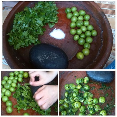 گوجه سبز کوبیده همراه با سبزیجات, دشکنه شمالی, طرز تهیه دسر هلی کتنی