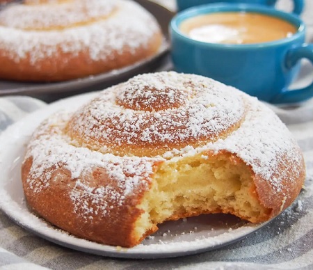 طرز تهیه نان مایورکا, نان مایورکا, نان مایورکا وانیلی, مواد تشکیل دهنده نان مایورکا