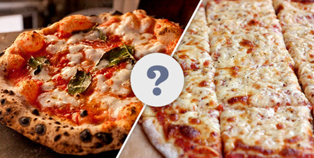تفاوت پیتزا ایتالیایی و آمریکایی,پیتزا ایتالیایی