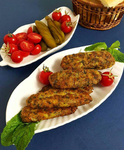 طرز تهیه کتلت گوشت و سبزیجات