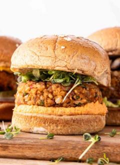 روش های پخت برگرهای وگان خانگیبرگرهای گیاهی خانگی با نخودچرا این دستور پخت برگر گیاهی را دوست خواهید داشتنکاتی برای مواد اولیه :ایده های تزئین و پیشنهادات سرو :نکات بهترین دستور پخت برگرهای گیاهیتنوع هانحوه نگهداری :در پایان :