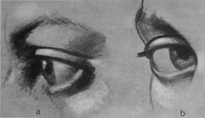 نقاشی چهره با مداد سیاه ساده