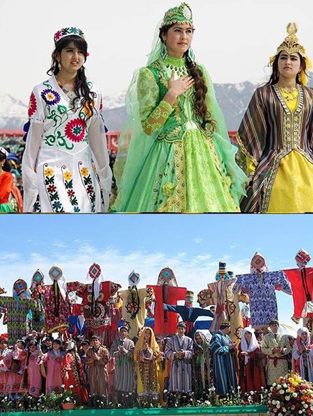 فرهنگ  مردم تاجیکستان در نوروز, فرهنگ مردم تاجیکستان, پوشش مردم تاجیکستان