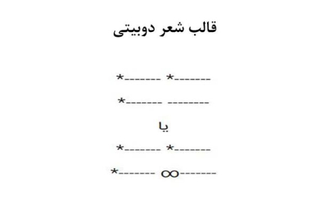 دوبیتی باباطاهر قالب شعر دوبیتی, وزن دوبیتی