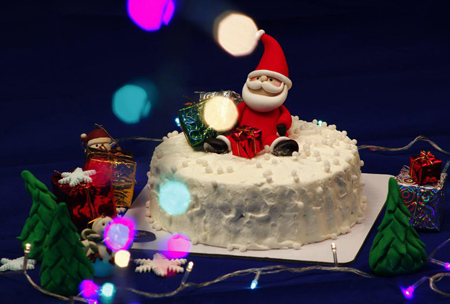 تزیین کیک تولد ویژه کریسمس,تزیین کیک کریسمس