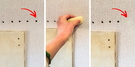 کاربردهای خمیردندان در خانه,روش های پر کردن سوراخ دیوار
