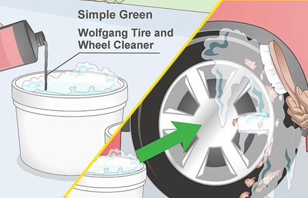 راهنمای تمیز کردن وسایل لاستیکی,تمیز کردن تایر‌های خودرو
