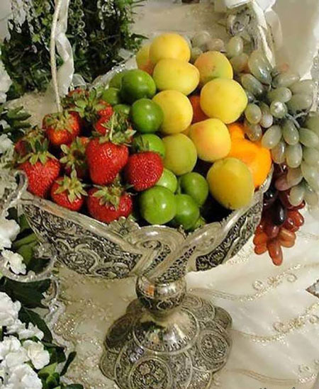 تزیین ظرف میوه, تزیین ظرف میوه برای میهمانی,تزیین ظرف میوه برای خواستگاری