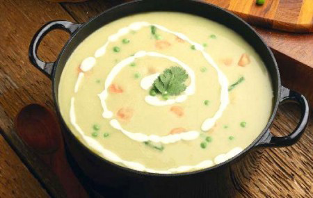 عکس های تزیین سوپ جو سفید,تزیین سوپ جو با شیر