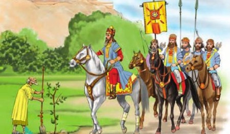 معنی حکایت باغبان نیک اندیش حکایت باغبان نیک اندیش,حکایت باغبان نیک اندیش با معنی,معنی حکایت باغبان نیک اندیش