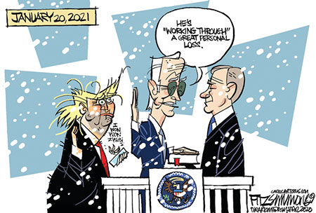 کاریکاتور کرونا , کاریکاتور  ترامپ