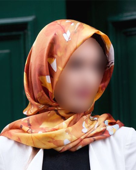 مدل شال و روسری به رنگ سال 782 مدل روسری به رنگ هلویی مخملی
