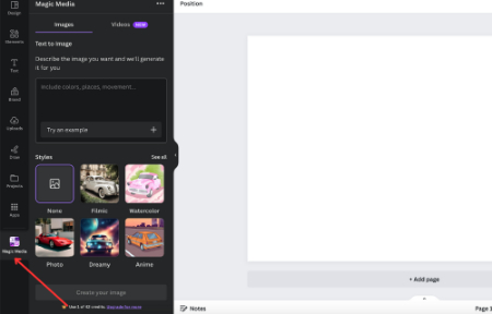 Magic Media در canva Canva AI Generator چیست, کاربردهای Canva AI Generator