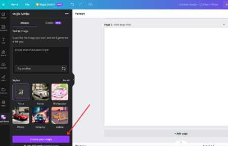 دکمه ایجاد بوم Canva AI Generator چیست, کاربردهای Canva AI Generator