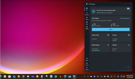 برنامهی Microsoft PC Manager را برای کاهش مصرف رم در ویندوز کاهش مصرف رم ویندوز, بهینه سازی رم در ویندوز 17
