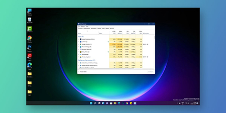 بررسی میزان استفاده از CPU رفع مشکل مصرف بالای CPU را در ویندوز 11, اجرای ویندوز 11, مشکلات عملکردی CPU ویندوز 11