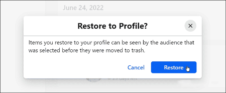 بازیابی پست های حذف شده در فیس بوک, پست حذف شده در فیس بوک را چگونه بازیابی کنیم