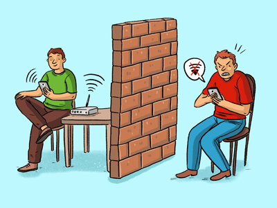 مشکلات در اتصال wifi, ضعیف بودن تبلت در اتصال wifi