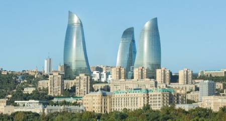 جمهوری آذربایجان,مکان های تفریحی جمهوری آذربایجان,برج های شعله باکو