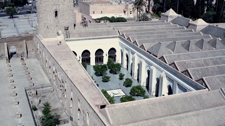 مسجد کوتوبیا از نمای بالا مسجد و منارۀ کوتوبیا, مسجد کوتوبیا, معماری مسجد کوتوبیا