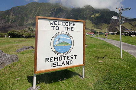 جزیره تریستان دا کونا,جزیره تریستان دا کونا کجاست,دورترین نقطه مسکونی در جهان