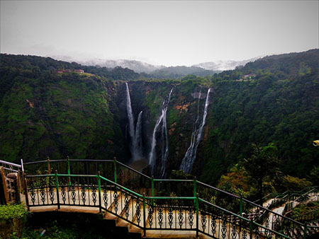 آبشار جاگ هند , آبشار زیبای جاگ , جاذبه های گردشگری هندوستان