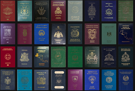 رنگ پاسپورت,دلیل متفاوت بودن رنگ گذرنامه ها,تفاوت رنگ پاسپورت